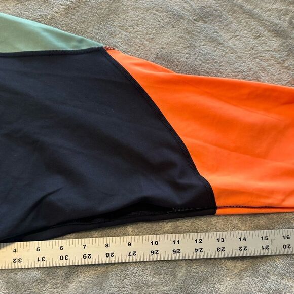 NWT Xersion Leggings Size 2X Navy Orange Green Colorblock - Picture 7 of 7
